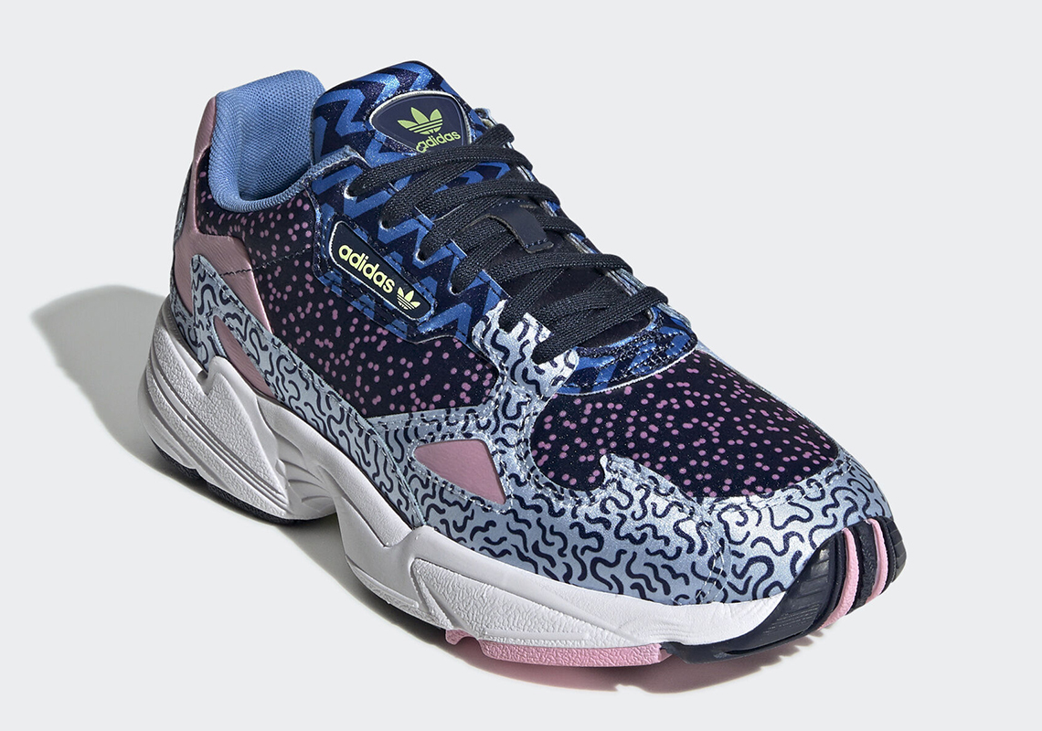 adidas falcon pink and blue