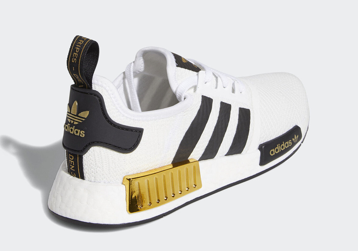 adidas NMD R1 White Black Gold EG5662 