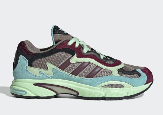 The adidas Temper Run Emerges In Contrasting Maroon And Sea Green