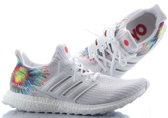 The white adidas Ultra Boost “Japan” Features Wild Fireworks