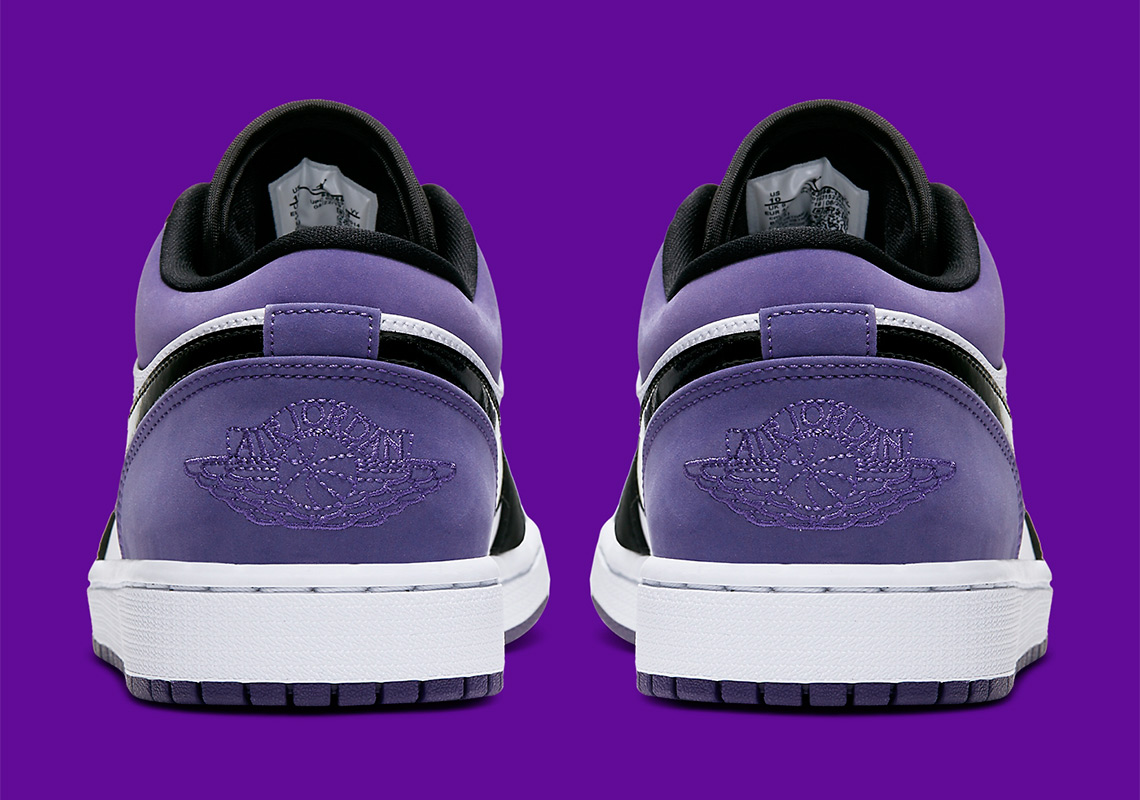 Air Jordan 1 Low Retro Black Court Purple 553558 125 4