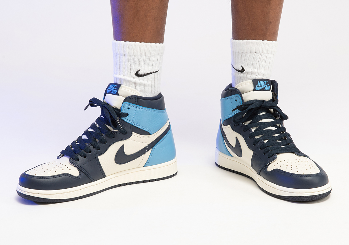 unc obsidian jordan 1 retail