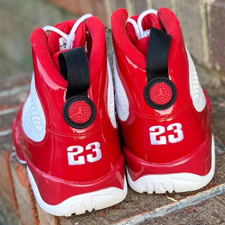 red and white 9 jordans