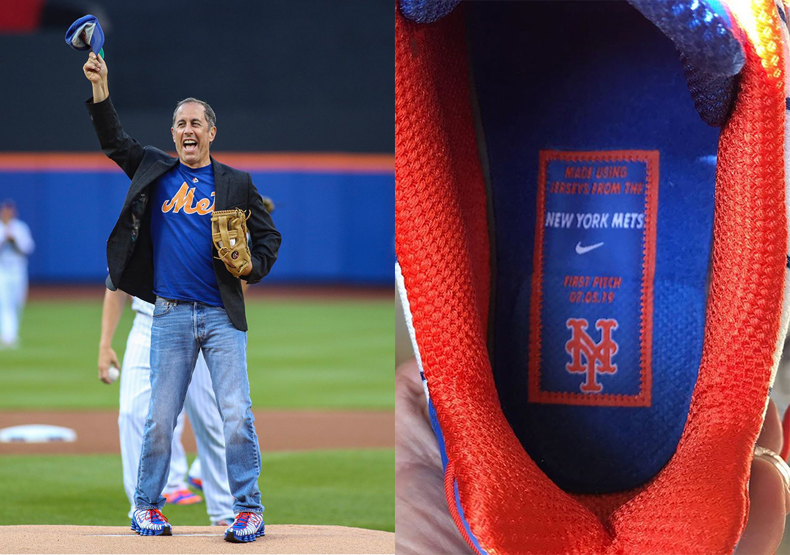 Jerry Seinfeld Reveals Nike Shox TL Made From New York Mets Jerseys