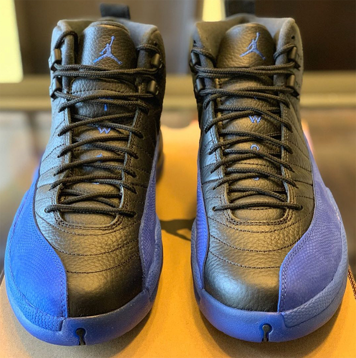 black and blue jordan 12 release date