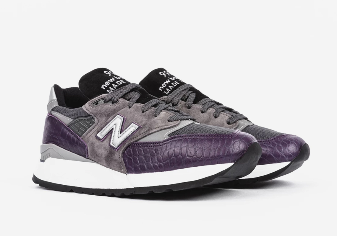 Ultra-Luxe Purple Croc Leather Comes To The New Balance 998 "Made In The USA"