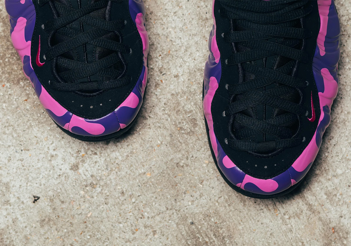 nike air foamposite purple camo