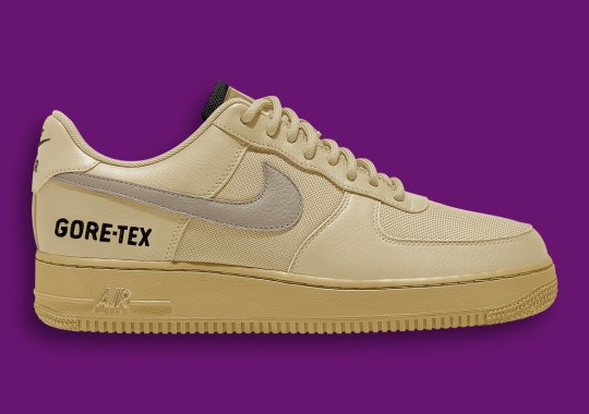 The Nike Air Force 1 Gore-Tex Appears In Golden Uppers