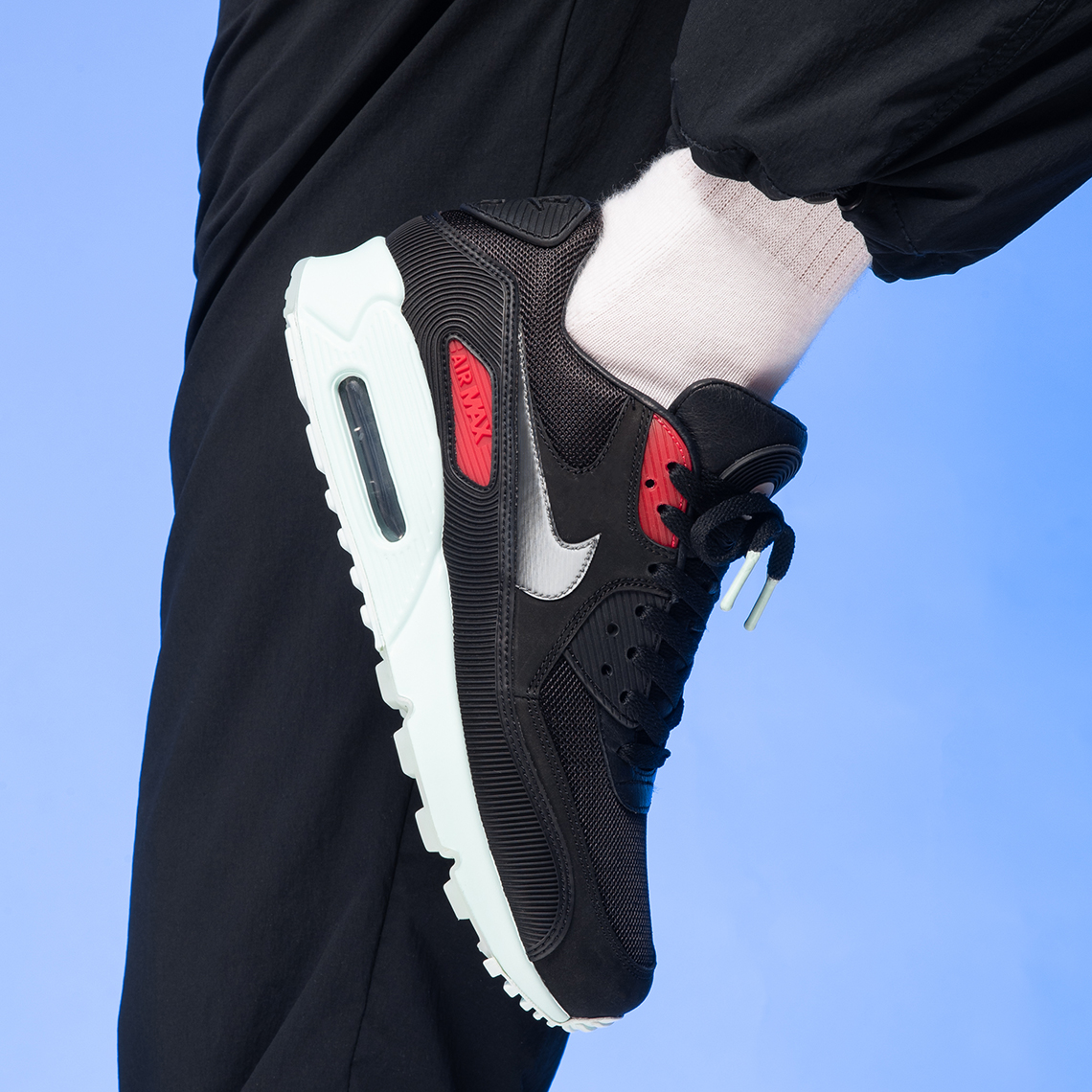 air max 90 vinyl on feet