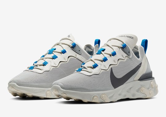 The Nike React Element 55 Appears In A “Light Bone” Colorway