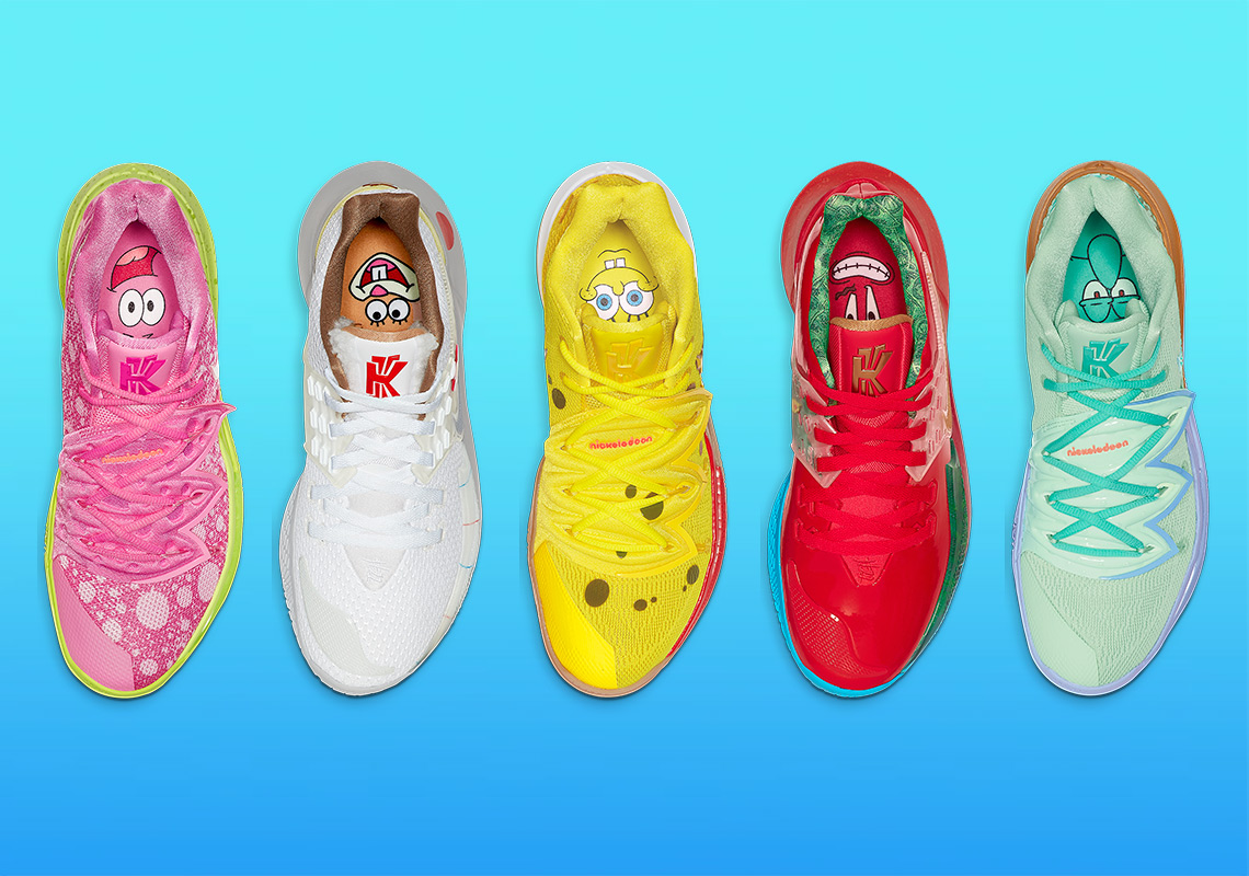 SpongeBob Nike Kyrie Shoes - Full 