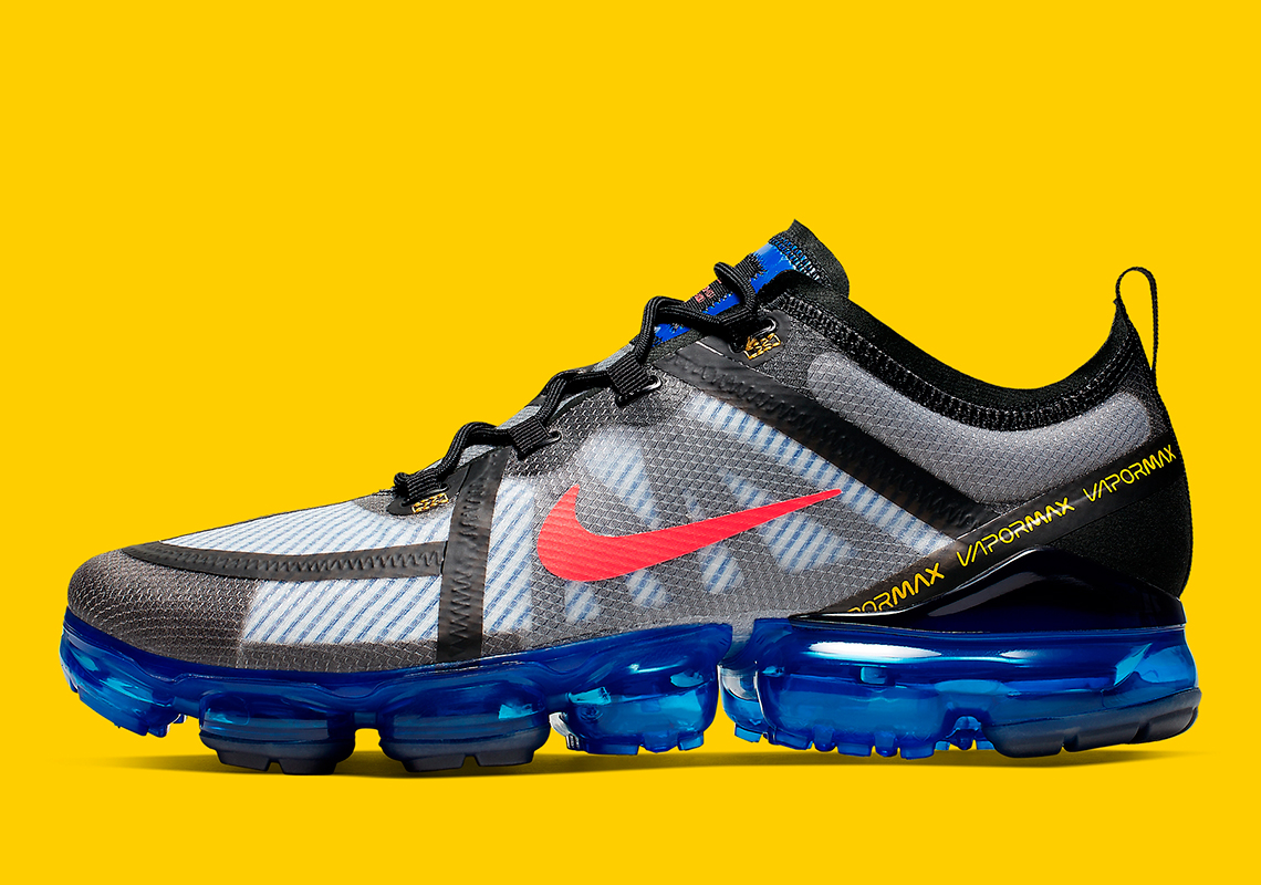 nike vapormax 2019 white blue and yellow