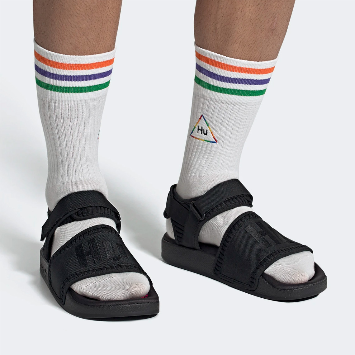 adidas human race slippers