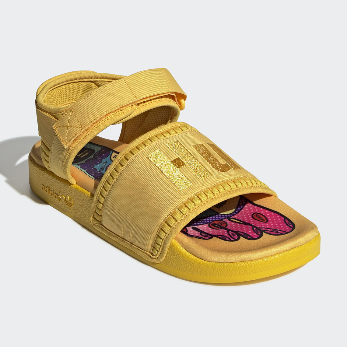 Pharrell Adidas Adilette Sandal Yellow Eg7825 2
