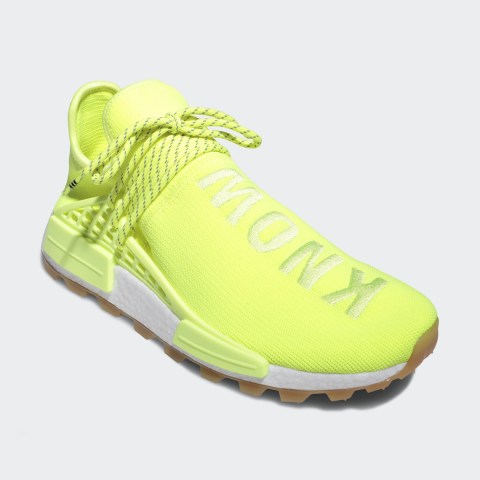 Pharrell adidas NMD Hu Trail Know/Soul Neon EF2335 | SneakerNews.com