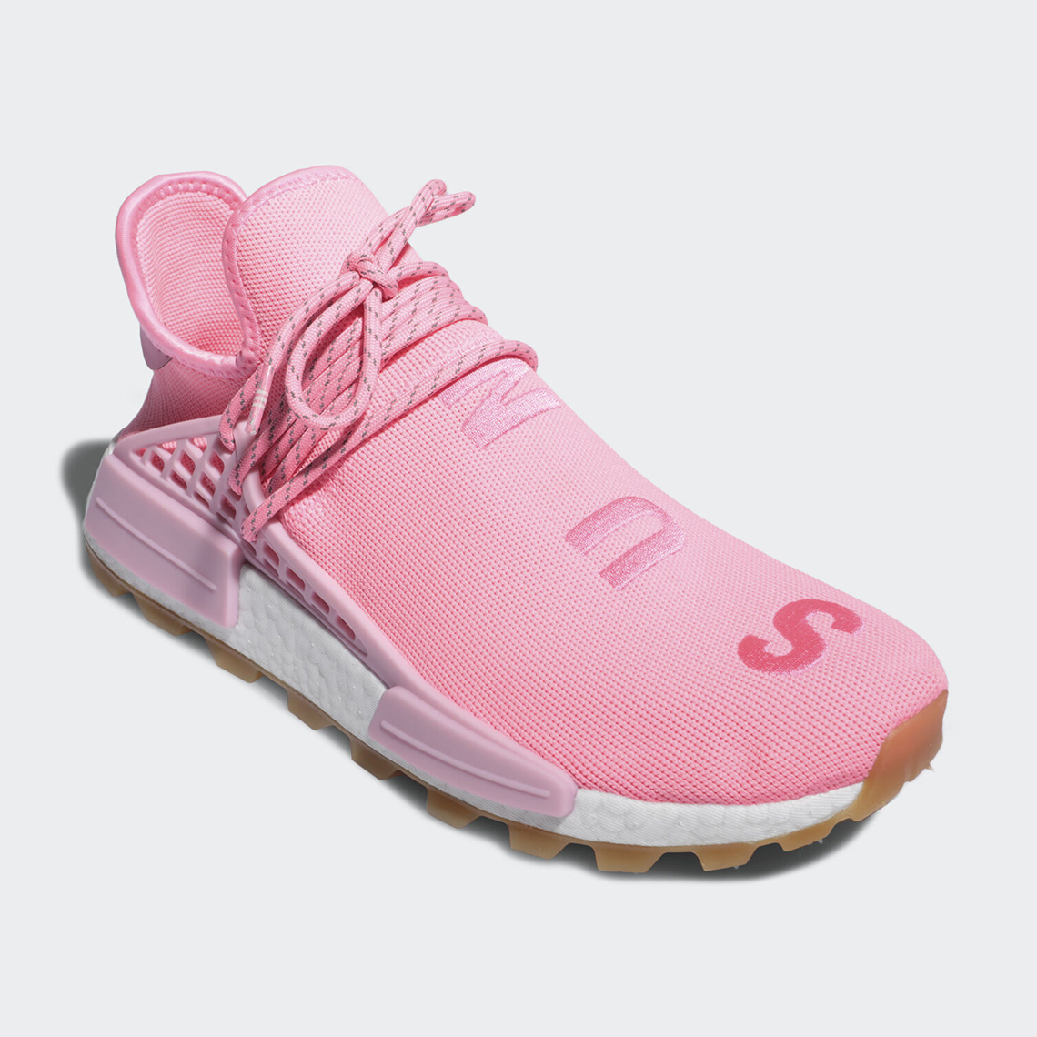 Pharrell adidas NMD Hu Trail Sun/Calm Pink EG7740 | SneakerNews.com