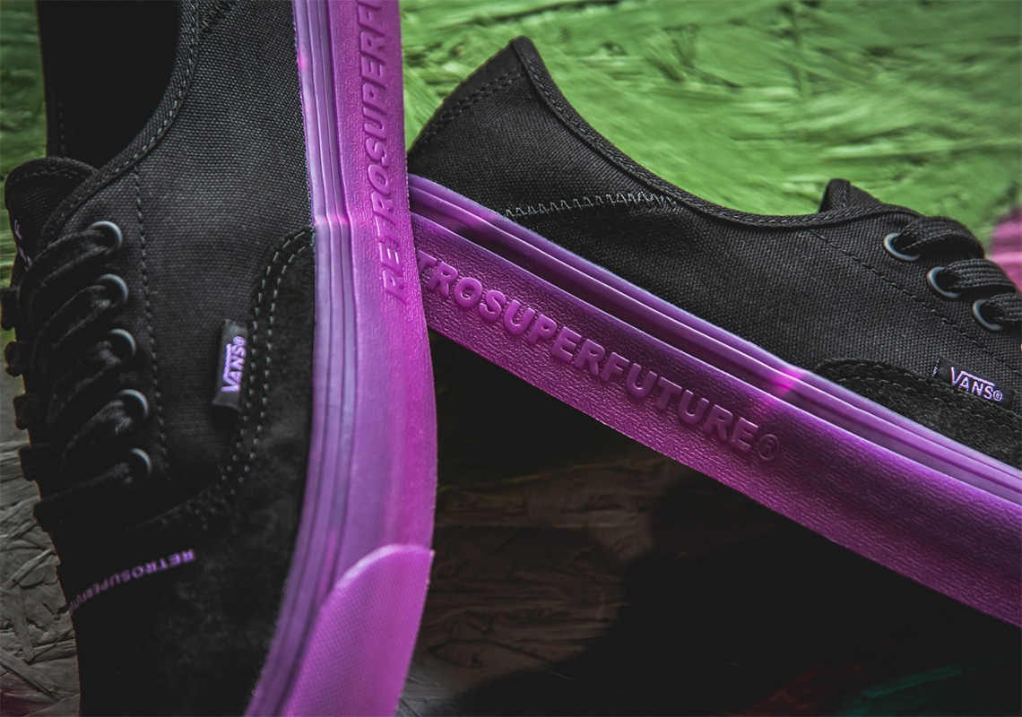 RETROSUPERFUTURE Vans 43 Black/Purple White/Green Release Date | SneakerNews.com