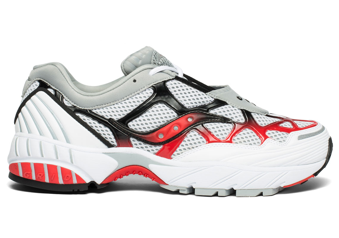 Saucony Grid Web Grey Red White 1