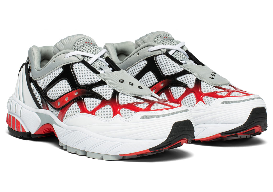 Saucony Grid Web Grey Red White 2