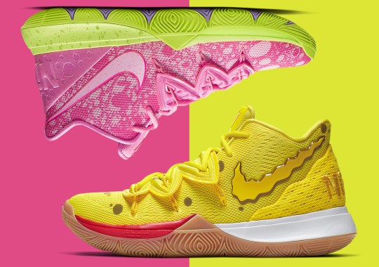 The Nike Kyrie 5 “Spongebob” and “Patrick” Are Releasing This Weekend In Europe