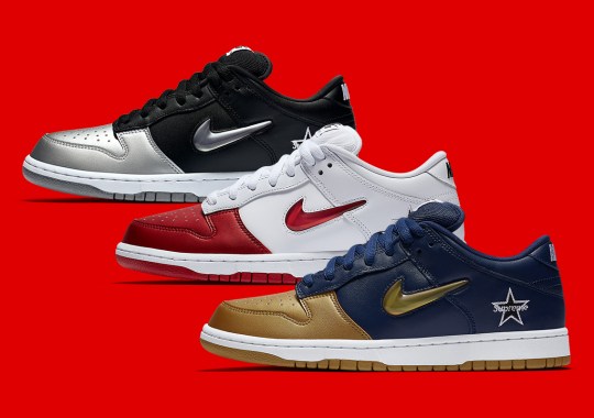 Official Images Of The Supreme x Nike SB Dunk Low