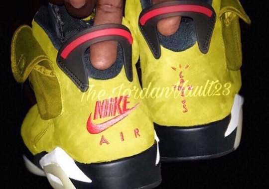 Closer Look At Travis Scott’s Air Jordan 6 In Yellow