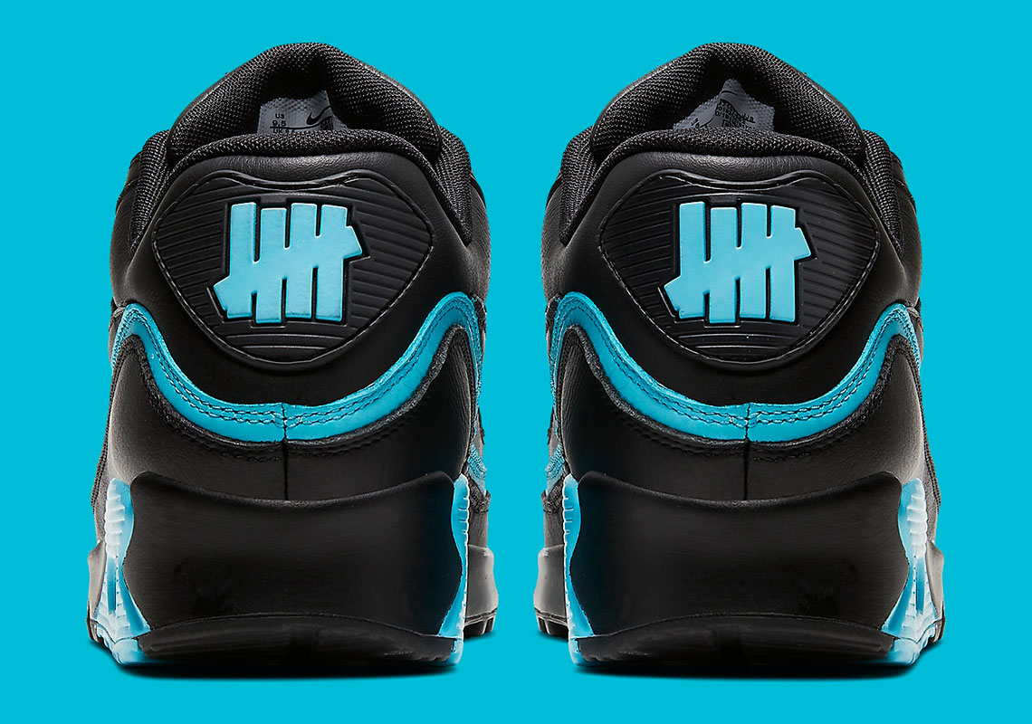 air max 90 undefeated black blue fury