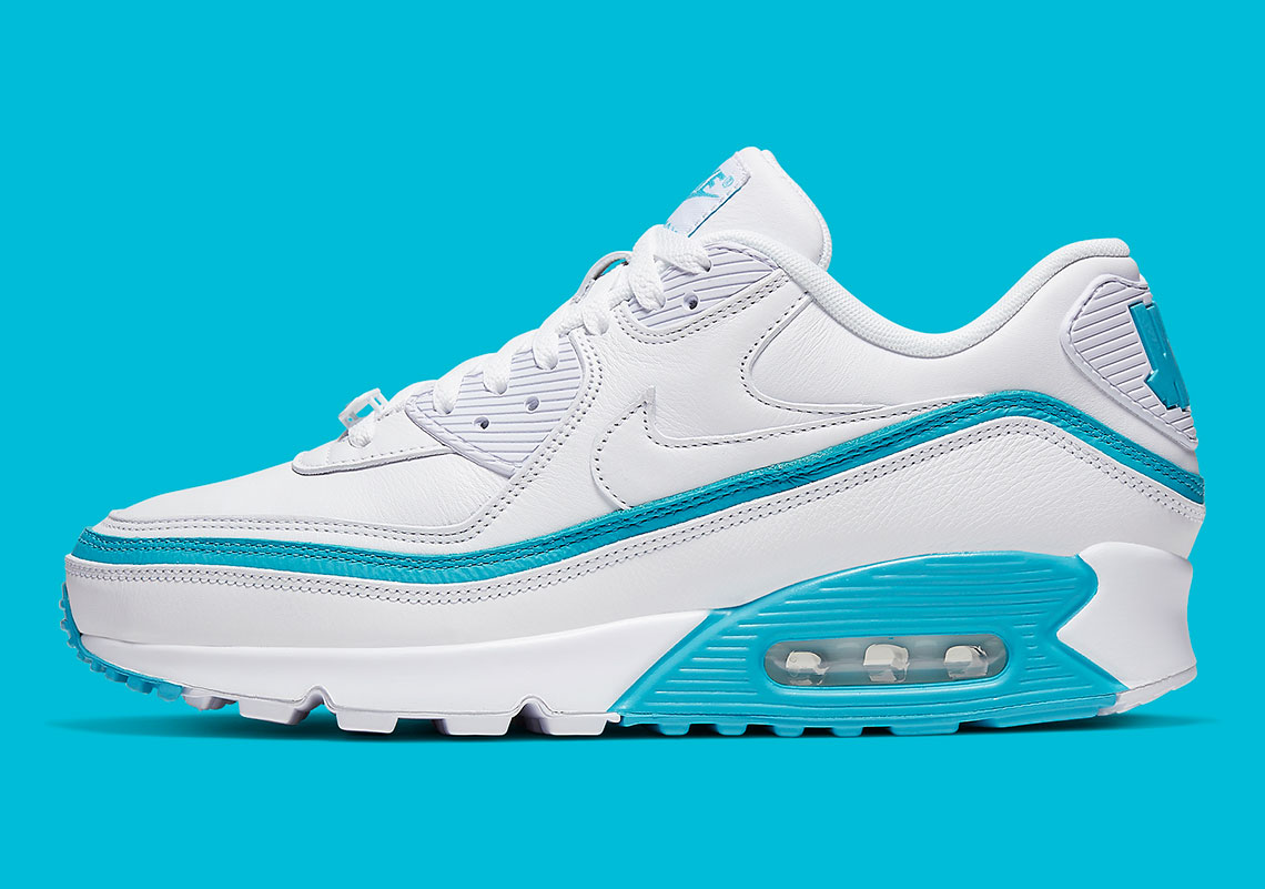 air max 90 undefeated white blue fury