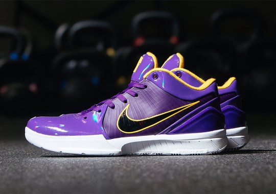 UNDEFEATED x Nike Kobe 4 Protro Emerges In Lakers Colors For Kyle Kuzma