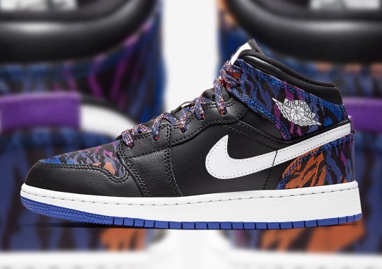 The Air Jordan 1 Mid Gets Wild With Multi-Colored Tiger-Striped Patterns