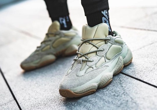 Detailed On-Foot Look At The adidas Yeezy 500 “Stone”