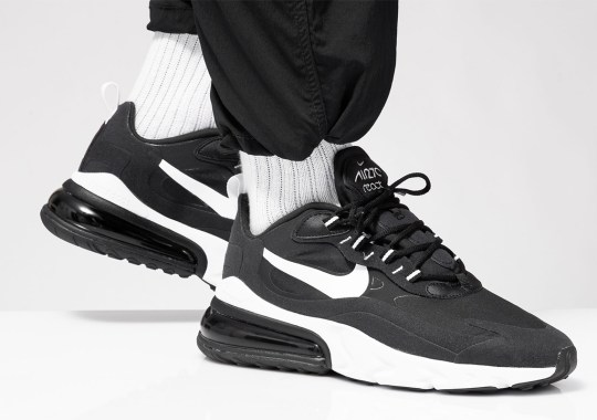 The Nike Air Max 270 React Gets A Clean Black and White Colorway