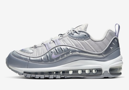 The Nike Air Max 98 Gets Shiny Silver Uppers