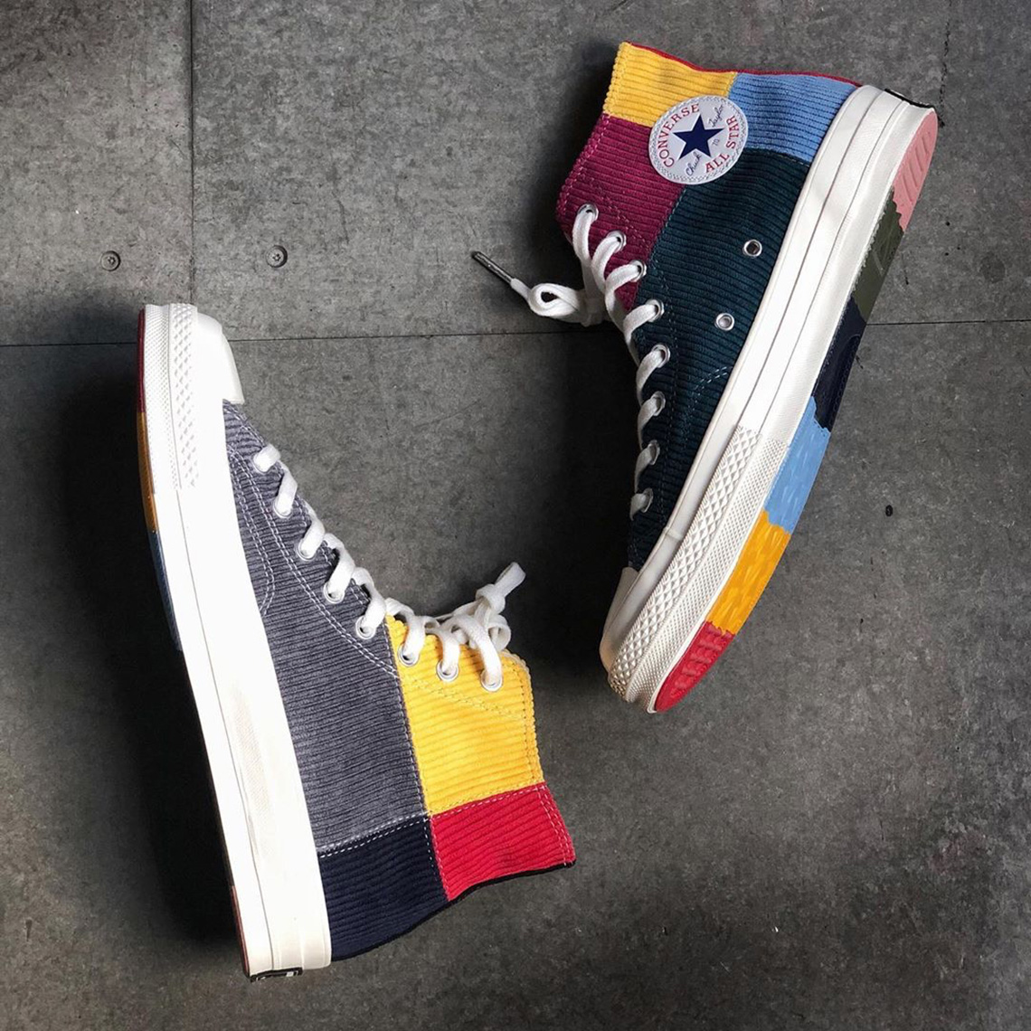 sneakers converse chuck 70 ox butter 164214c butter yellow fres Multicolor Patchwork 3