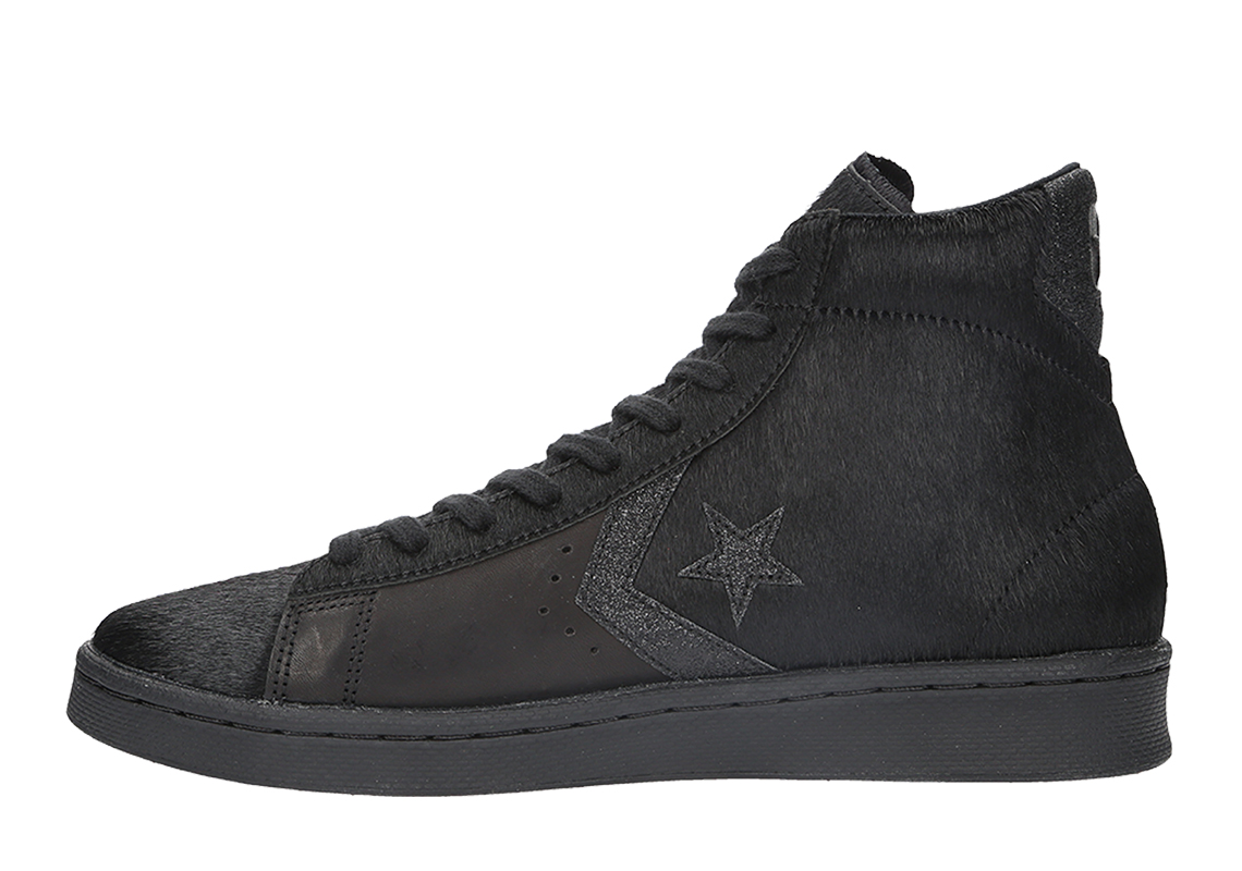 Converse Pro Leather Pony Hair Black 3