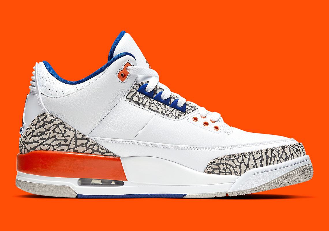 white orange and blue jordans