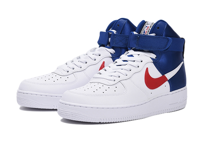 nike air force 1 high red and blue