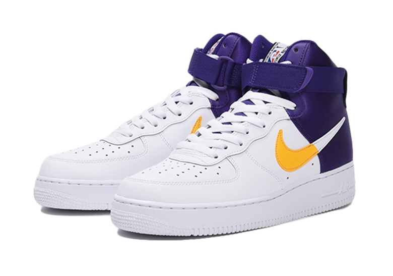 Nike Air Force 1 High NBA Lakers + 