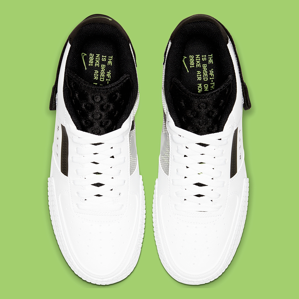 air force 1 low type white black