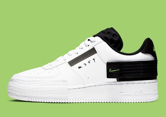 The Nike AF1-Type Adds Hints Of Volt On The Logos