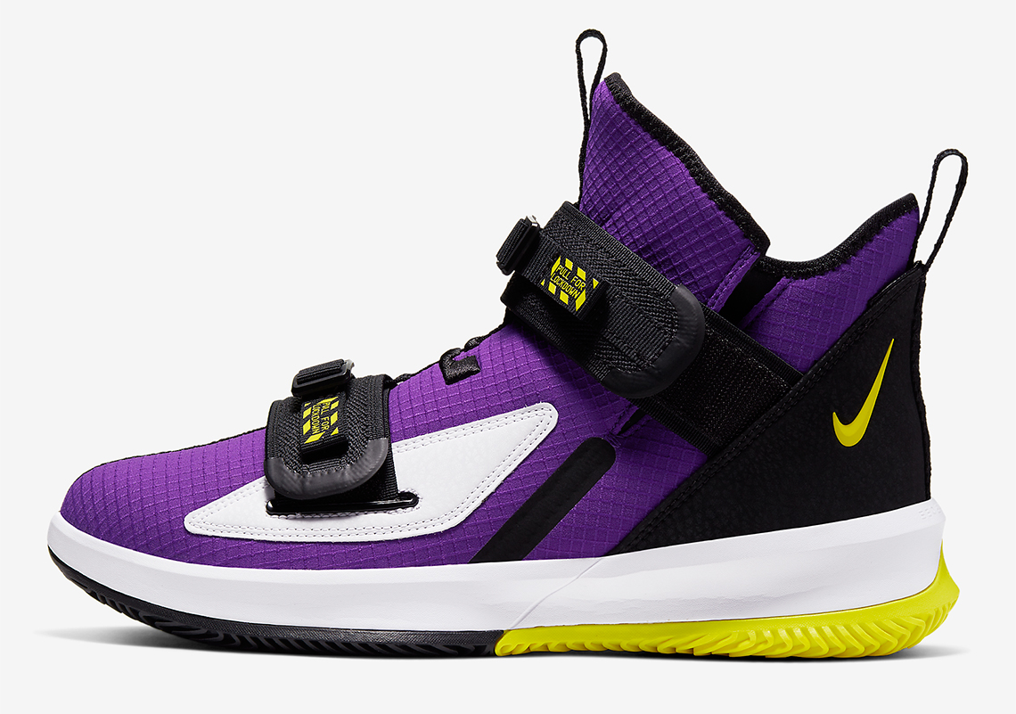 Nike LeBron Soldier 13 Purple Yellow 