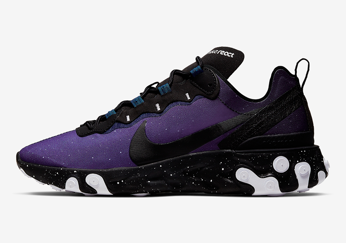 nike react element 55 blue and purple