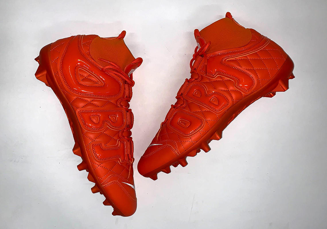 Odell Beckham Jr Nike Vapor Untouchable Pro 3 Obj Uptempo Don C Orange 3