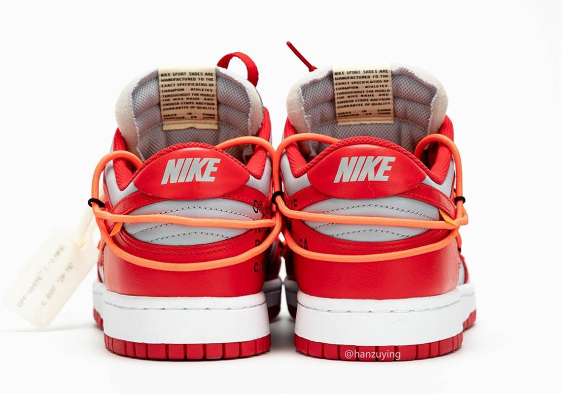 Off White Nike Dunk Low University Red Ct0856 600 4