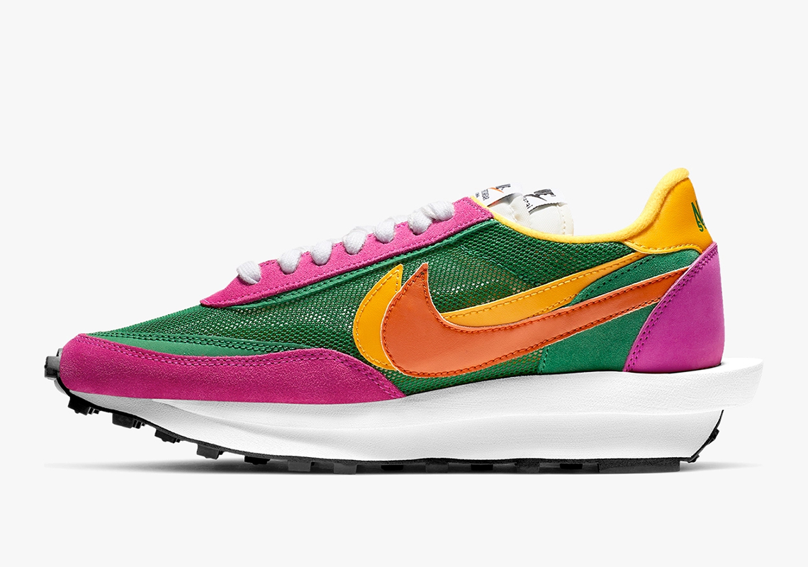 sacai nike waffle green