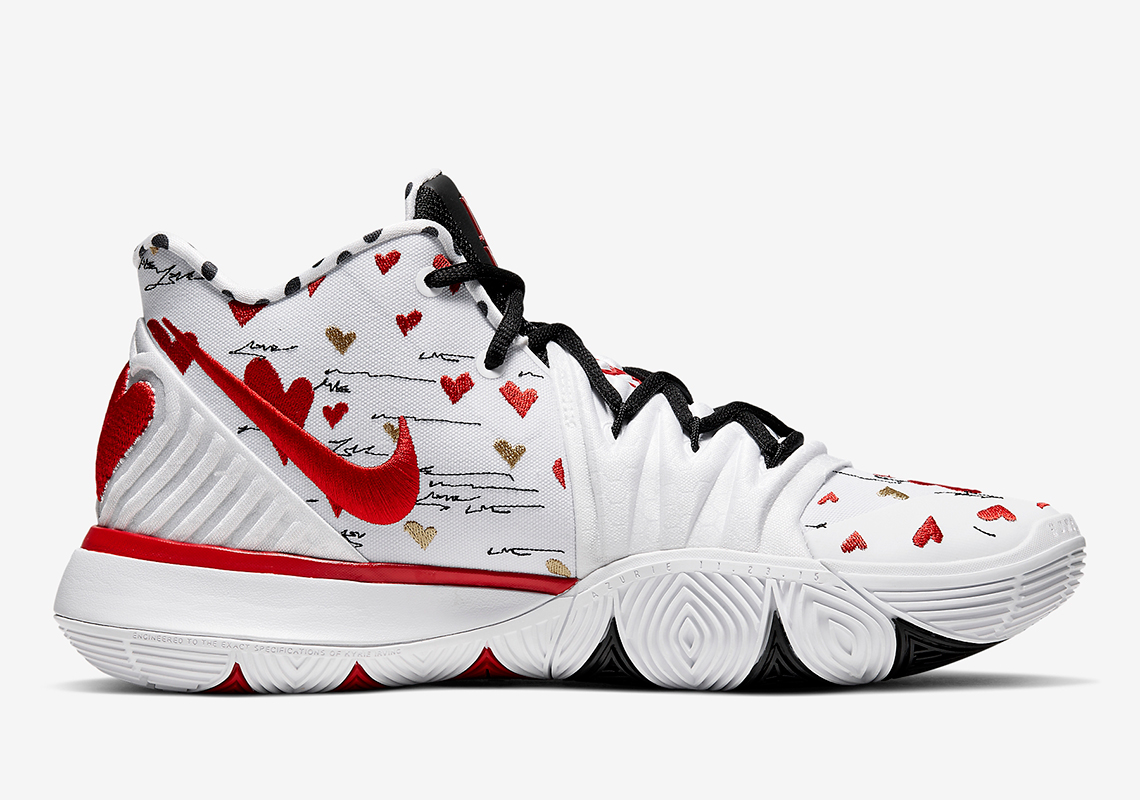 kyrie 5 by you white