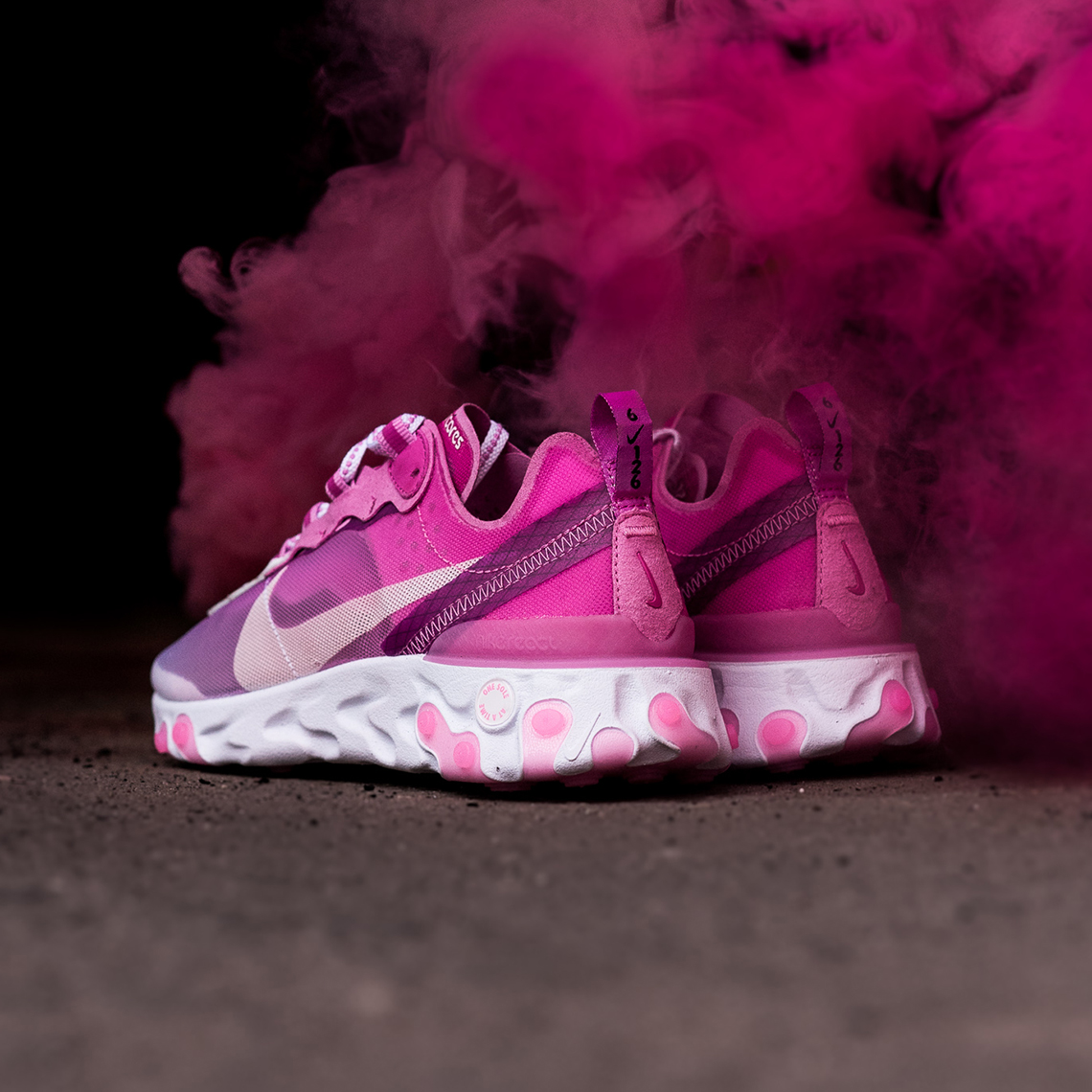 Sneaker Room Nike React Element 87 White Pink 1