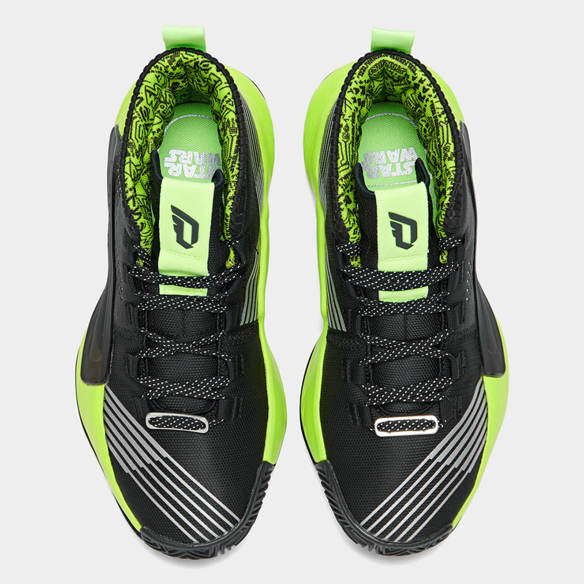 adidas dame 5 star wars lightsaber green shoes