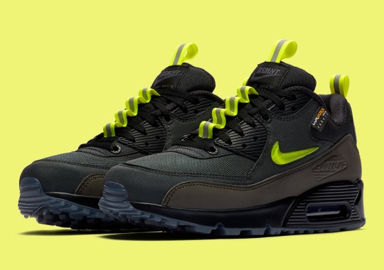 The Basement Adds Jewel Swooshes To The Winterized Air Max 90 “Manchester”