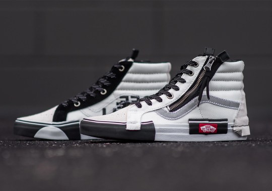Vans Sk8-Hi Reissue Cap’s Deconstructed Look Stands Out In New Marshmallow White Colorway
